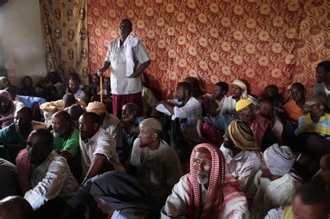 Elders In The Hiran Region Of Somalia Attend A Meeting Hosted By Amisom