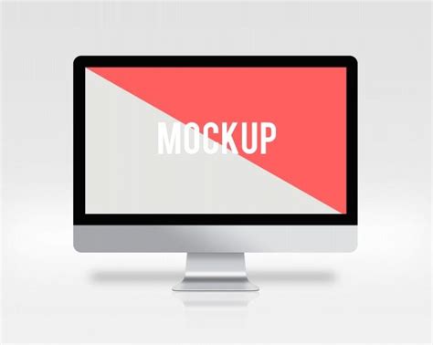 Free iphone x mockup 38. Download Computer Screen On White Background Mock Up for ...