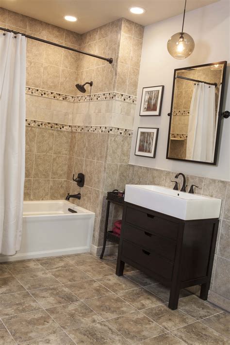 20 Tan Tile Bathroom Ideas