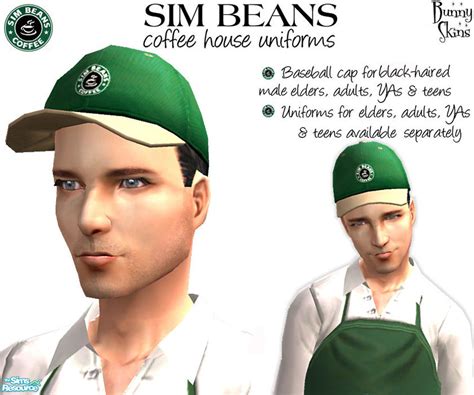 The Sims Resource Sim Beans Baseball Cap Male Black