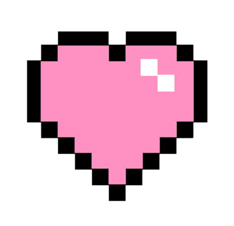 Cute Kawaii Pixel Pastel Heart Sticker By Yuozukie