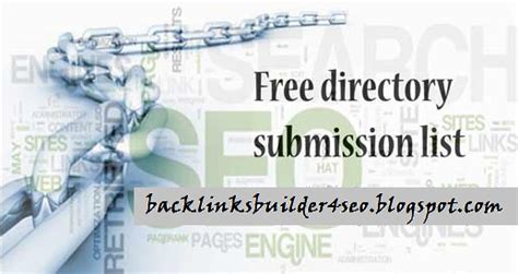 High Pr Dofollow Free Directories Submission Sites List