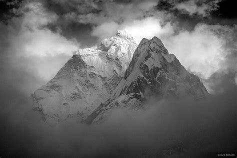 Black And White Mountain Photography Free Photo Grayscale Photo Of