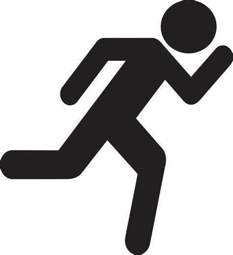 Stick Figure Stick Man Running Clip Art Fast Vector Png Download