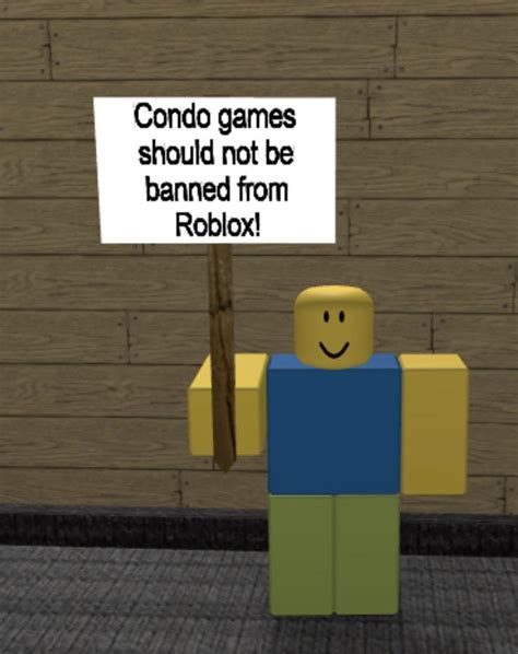 Noob Says Condos Shouldnt Be Removed From Roblox Rgocommitdie
