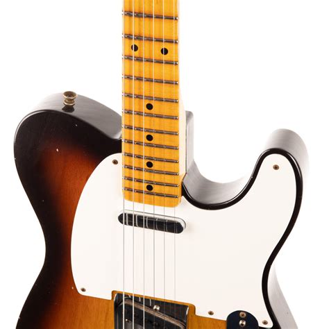 Fender Custom Shop 1958 Telecaster Journeyman Relic Wide Fade 3 Color Sunburst Cream City Music