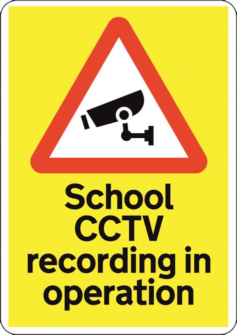 Cctv School Recording In Operation Signs2schools