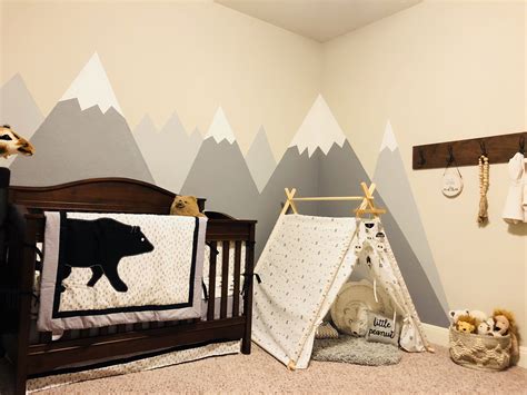 Mountain Nursery Baby Nursery Decor Baby Boy Rooms Kid Room Decor