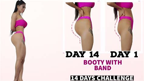 best booty workout with band at home only 14 days challenge how to get tone hips round butt hip