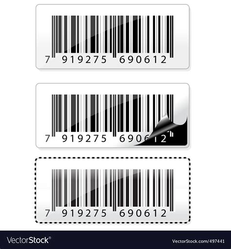 Barcode Sticker Royalty Free Vector Image Vectorstock