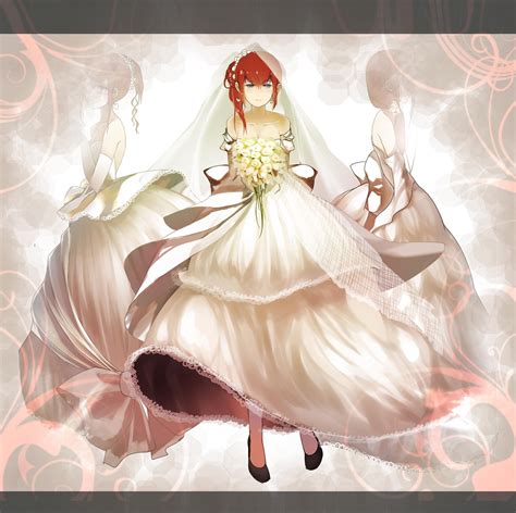 Https://tommynaija.com/wedding/anime Girl With Red Hair In Wedding Dress