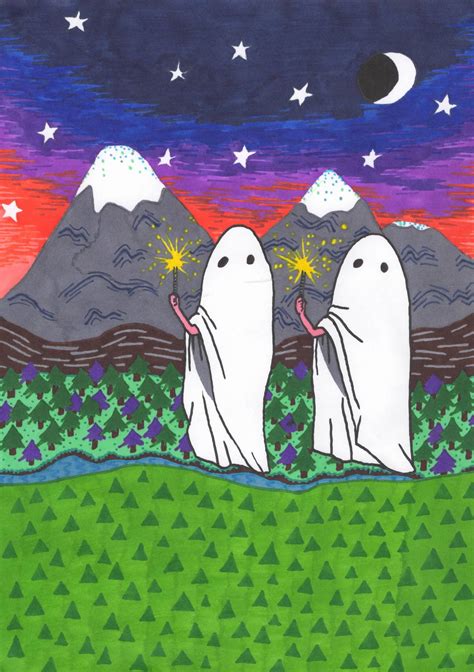 sparkel ghosts by cavetown | Art, Art inspiration