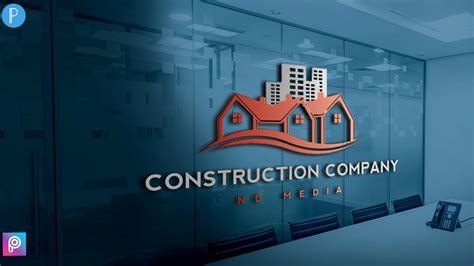 Construction Company 3d Logo Design Tutorial Designing Professional