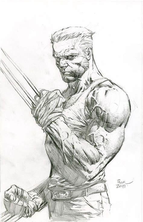 David Finch Wolverine Commission 2018 Comic Art Comic Art Sketch Comic