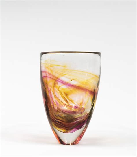 Studio Art Glass Vase By Jane Charles Eclecticdesignlondon