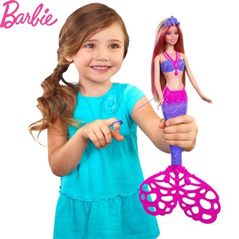 barbie rainbow mermaid feature mermaid lights doll barbie doll girl christmas birthday new year