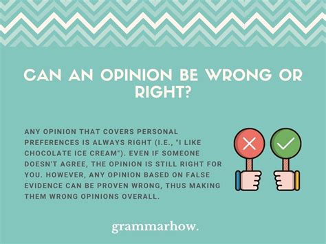 can an opinion be wrong or right full explanation