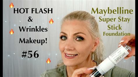 hot flash and wrinkles makeup 56 maybelline super stay stick foundation bentlyk youtube