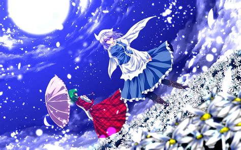 Letty And Kazami Boots Umbrella Kazami Yuuka Moon Anime Cape