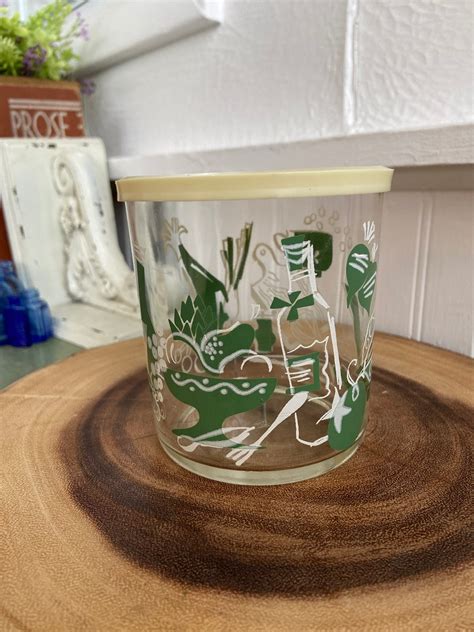 Vintage Hazel Atlas Sour Cream Jar With Lid Etsy