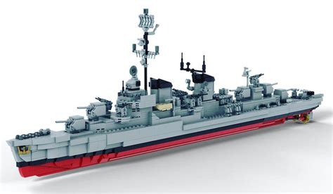 Micro Warships Uss Kidd Dd 61 Fletcher Class Destroyer Lego Boat