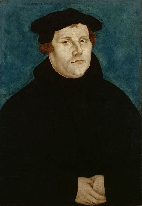 Lucas Cranach Portrait Of Martin Luther C1520 Luther Martin