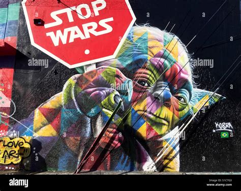Yoda Protests Stop Wars Stock Photo Alamy