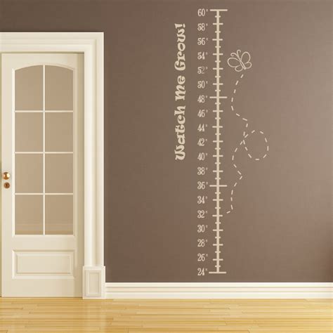 Butterfly Height Growth Chart Wall Stickers Children