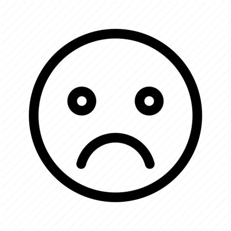 Frowning Face Icon Download On Iconfinder On Iconfinder