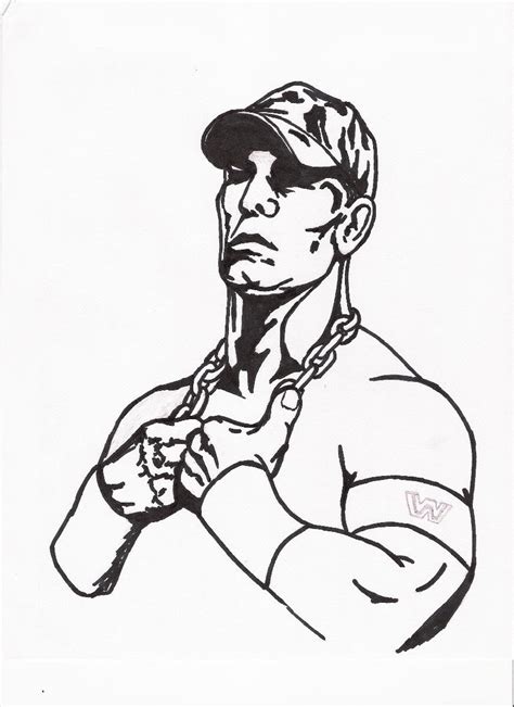 40 John Cena Coloring Pages Printable