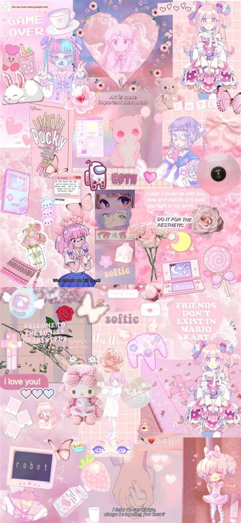 Pink Pastel Anime By Thecrownedprince Softie Anime Hd Phone Wallpaper