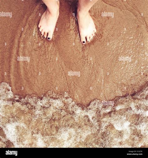 Toes In The Sand Stock Photo Alamy