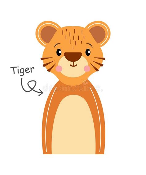 Tiger Cartoon Character Stock Vector Illustration Of Expression