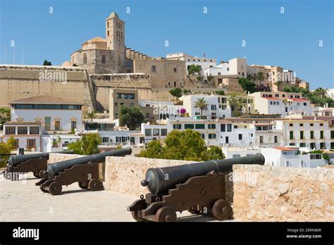 Ibiza Old Town Area Known As Dalt Vila World Heritage Site By Unesco