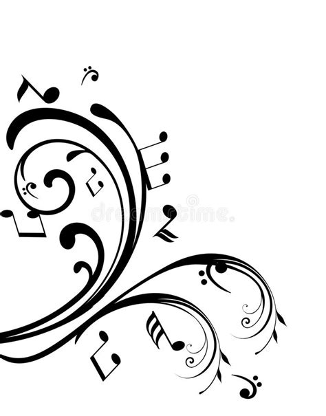 Musical Notes Swirls Stock Vector Illustration Of Computer 88784064