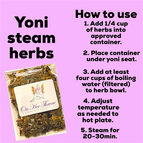 Yoni Steaming Yoni Steam Herbs Herbal Steam Yoni Steam