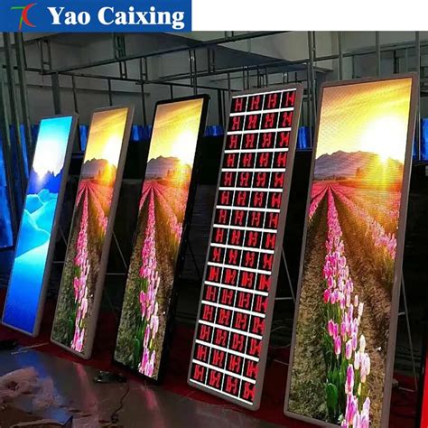 Indoor Poster Video Full Color Led Display Super Thin Color Poster