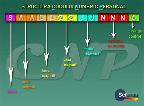 Codul Numeric Personal Semnificaţia Cifrelor