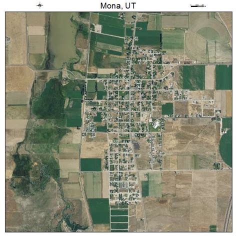 Aerial Photography Map Of Mona Ut Utah