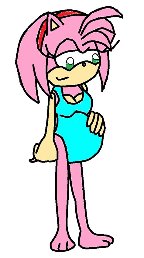 Pregnant Amy Rose Digital By Sarah The Fox2 Fur Affinity Dot Net