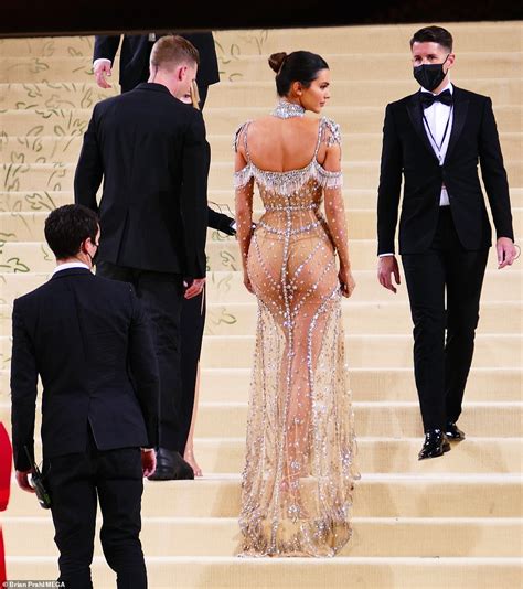 Kendall Jenner Exudes Sheer Elegance Donning A See Through Dress Lavished In Gems To The Met