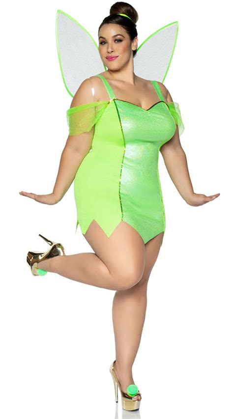 Plus Size Pretty Pixie Costume Sexy Tinkerbell Costume