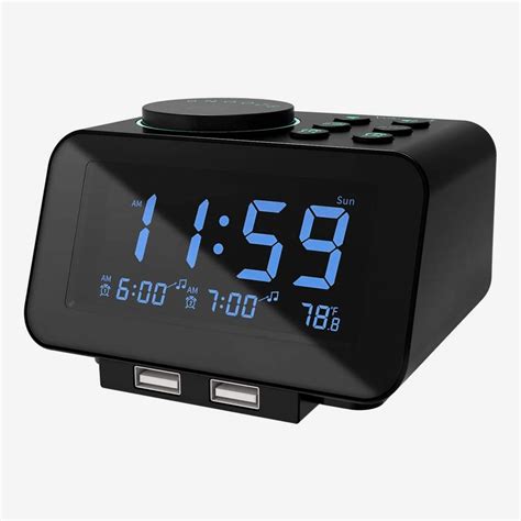 Digital Alarm Clock With Battery Electronic Lcd Clock Ba