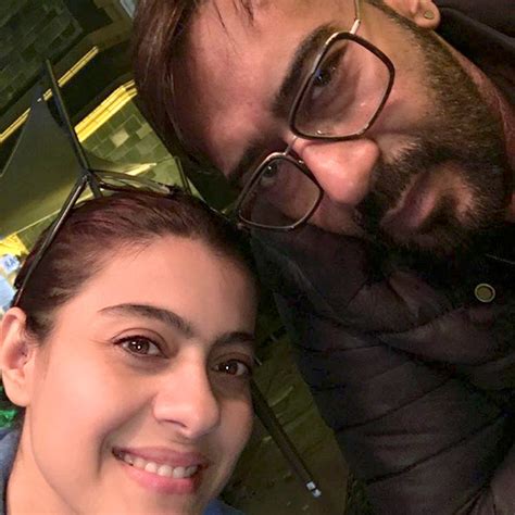 Check Out Ajay Devgn And Kajol Pose For A Selfie To Celebrate Their