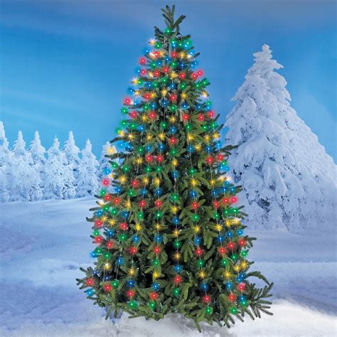 Solar Powered Easy On Outdoor Christmas Tree Lights Collections Etc