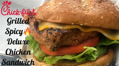 Chick Fil A New Grilled Spicy Deluxe Chicken Sandwich Review Youtube