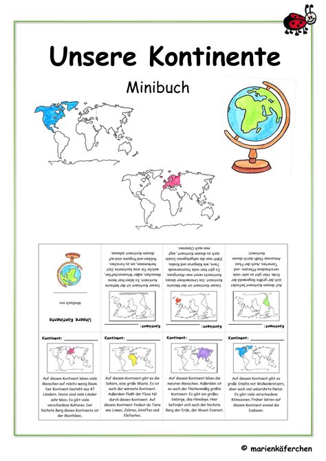 Formulare und vordrucke zu den leistungen der bundesagentur für arbeit. Unsere Kontinente - Minibuch in 2020 | Minibücher, Rätsel ...