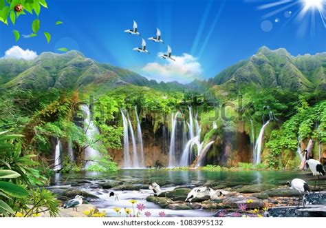 Amazing 3d Natural View Stock Illustration 1083995132 Shutterstock