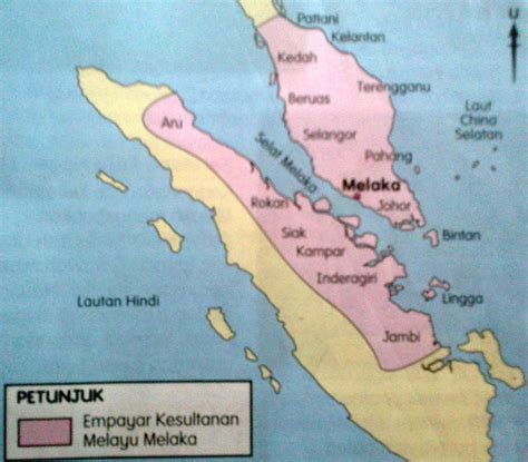Peta Kesultanan Melayu Melaka