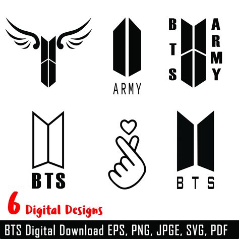 BTS SVG Bundle Pack Bts Logo Svg Bts SVG Bts Cricut Etsy De